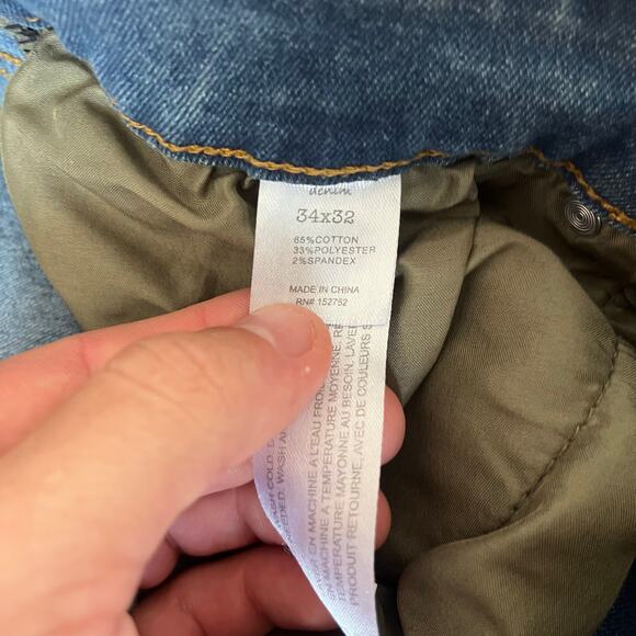 Smith & Mills Denim Men’s Jeans Size 34x32 Blue Wash Stretch Slim‑Fit Used - Picture 8 of 10